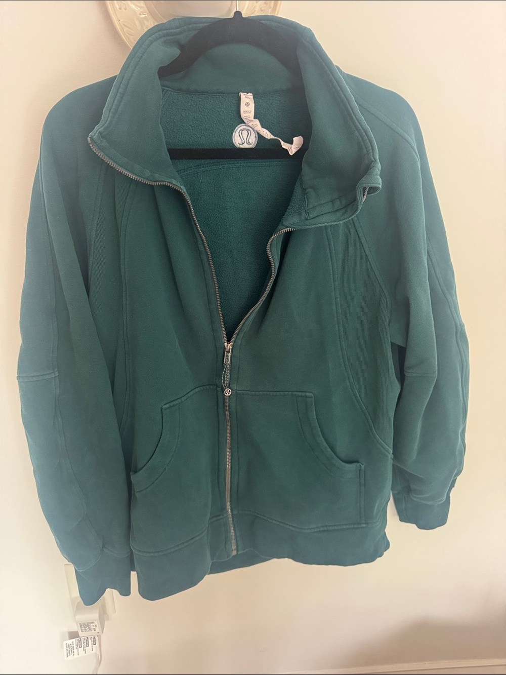 lululemon athletica Teal Full-Zip Scuba Fleece